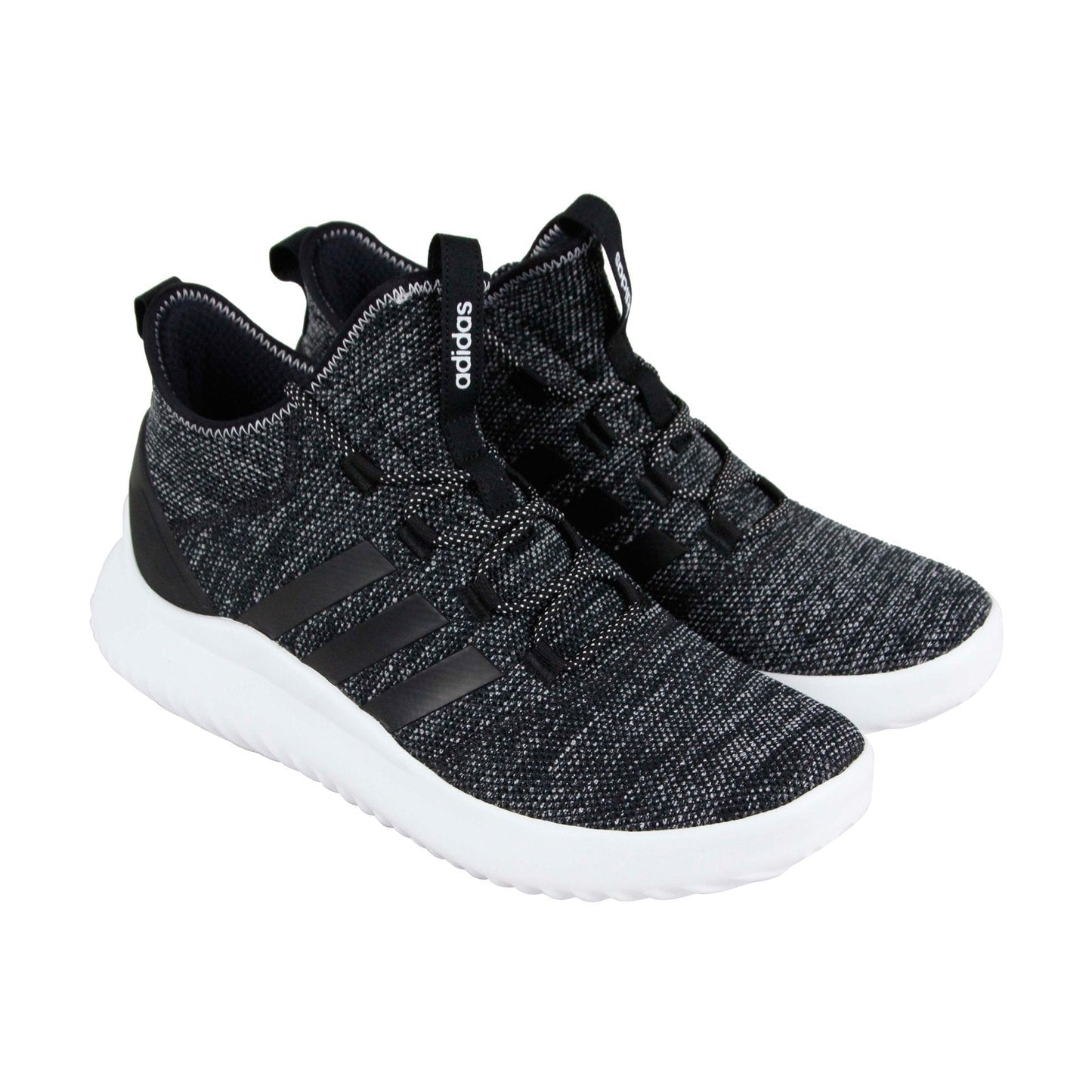 Ultimate Bball DA9653 Mens Black Canvas Lace Up Athletic Basketball Shoes