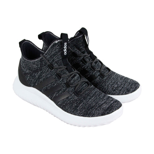 Ultimate Bball DA9653 Mens Black Canvas Lace Up Athletic Basketball Shoes
