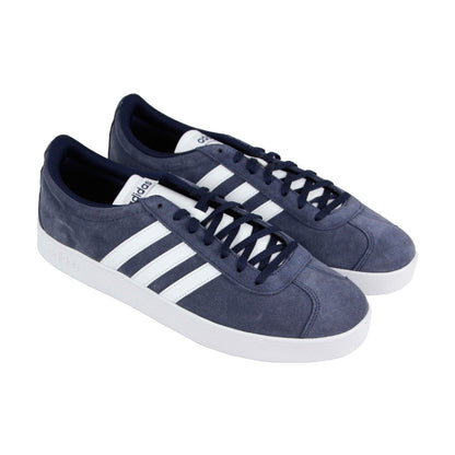 Vl Court 2.0 DA9854 Mens Blue Suede Lace Up Lifestyle Sneakers Shoes