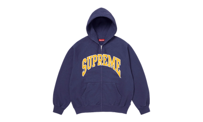 Cracked Raglan Zip Up Hooded Sweatshirt "SS26 - Washed Navy" SU27503