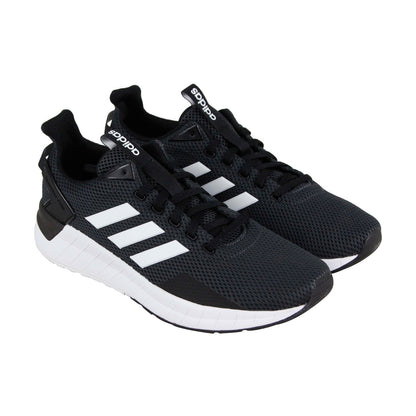Questar Ride DB1346 Mens Black Mesh Lace Up Athletic Running Shoes