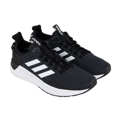 Questar Ride DB1346 Mens Black Mesh Lace Up Athletic Running Shoes