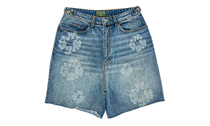 Laser Wreath Denim Short "Light Wash" DT388