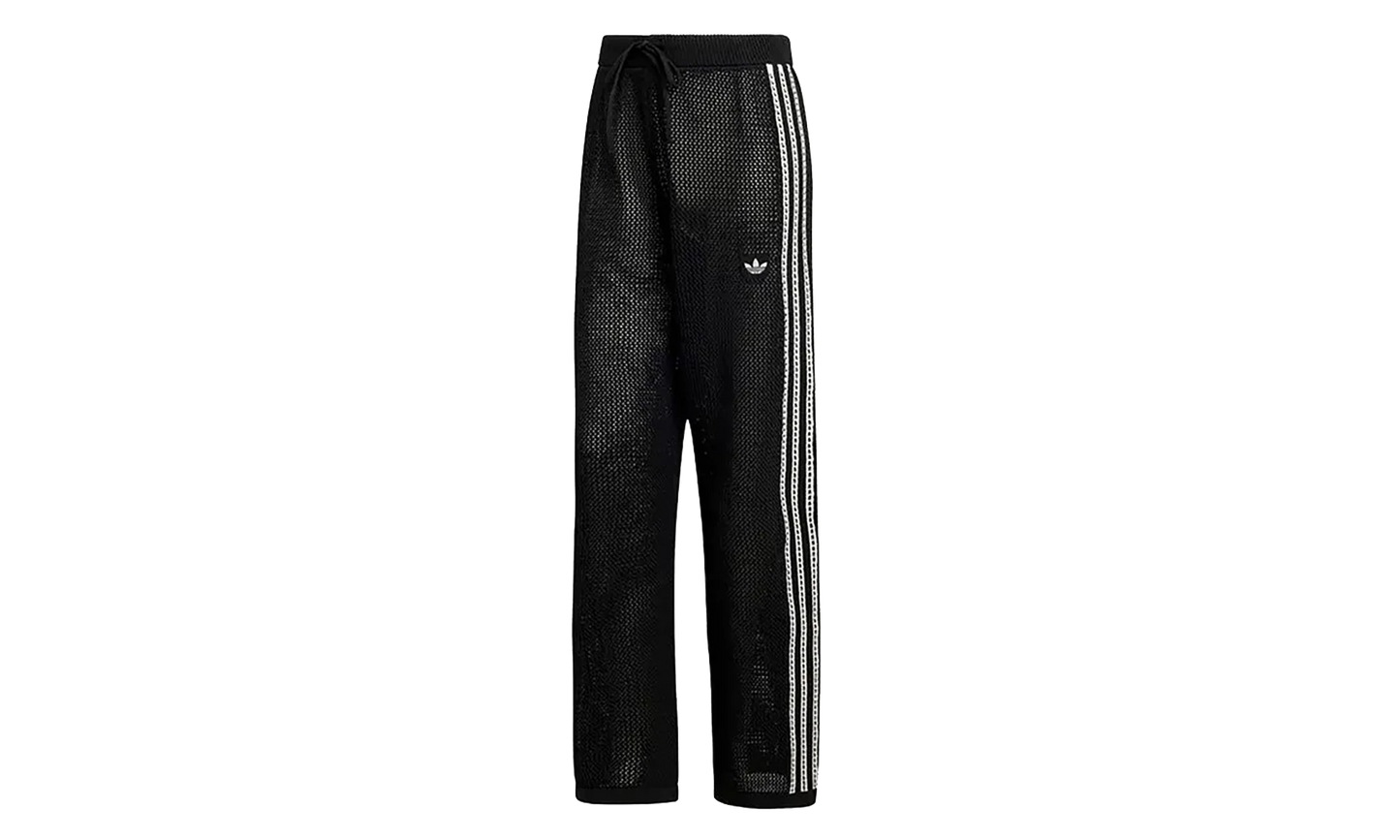 Knitted Crochet Firebird Track Pants WMNS "Black" KC6494