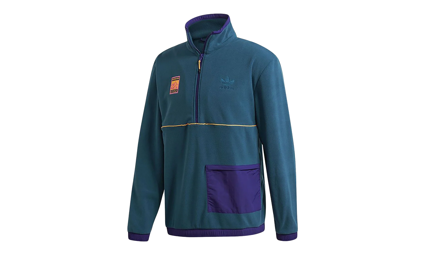 Adiplore Polar Half-Zip Sweatshirt "Teal" FR0598