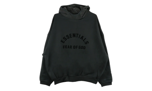 Nylon Fleece Hoodie "Jet Black" 202SP244314F