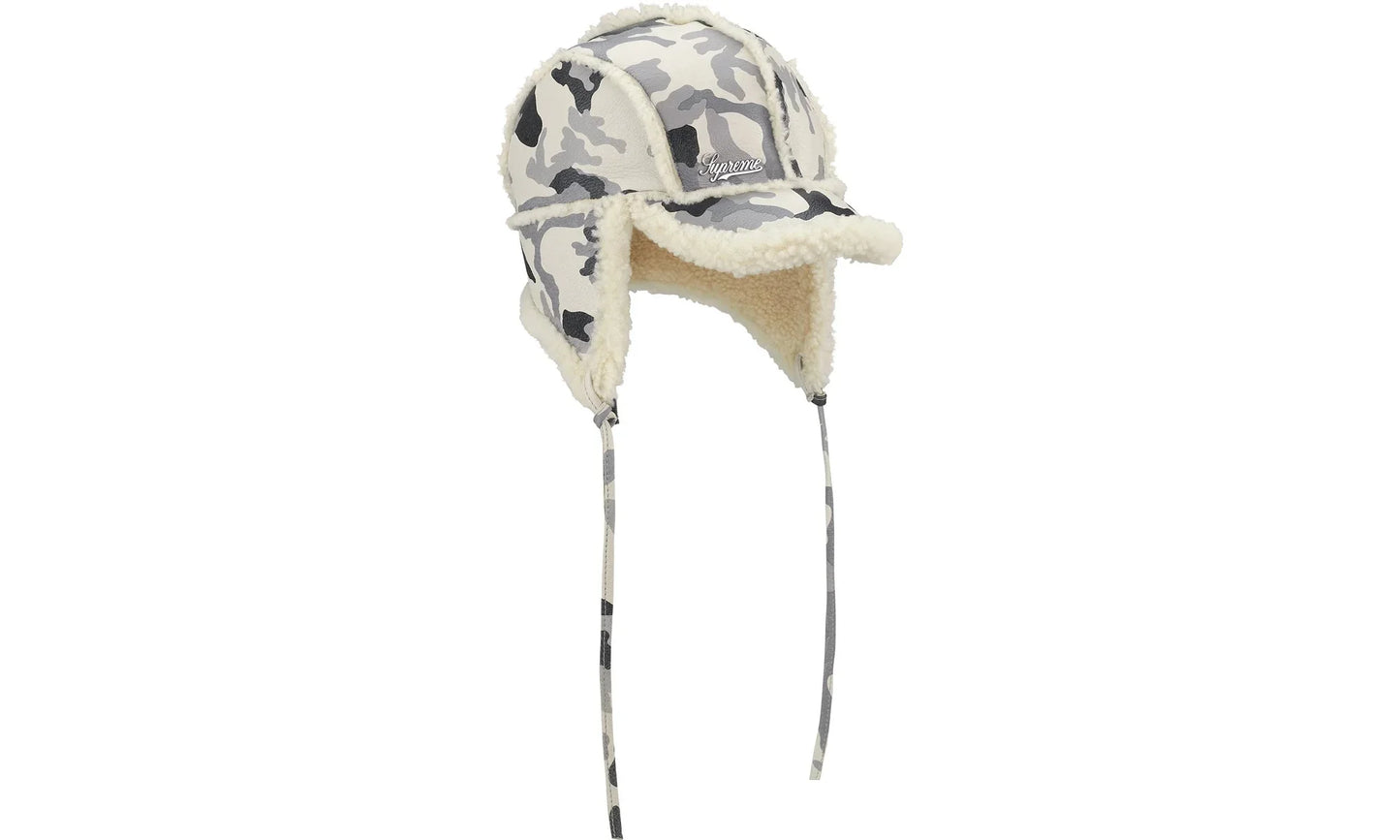 Shearling Lined Earflap Cap "FW25 - Snow Camo" SU26791