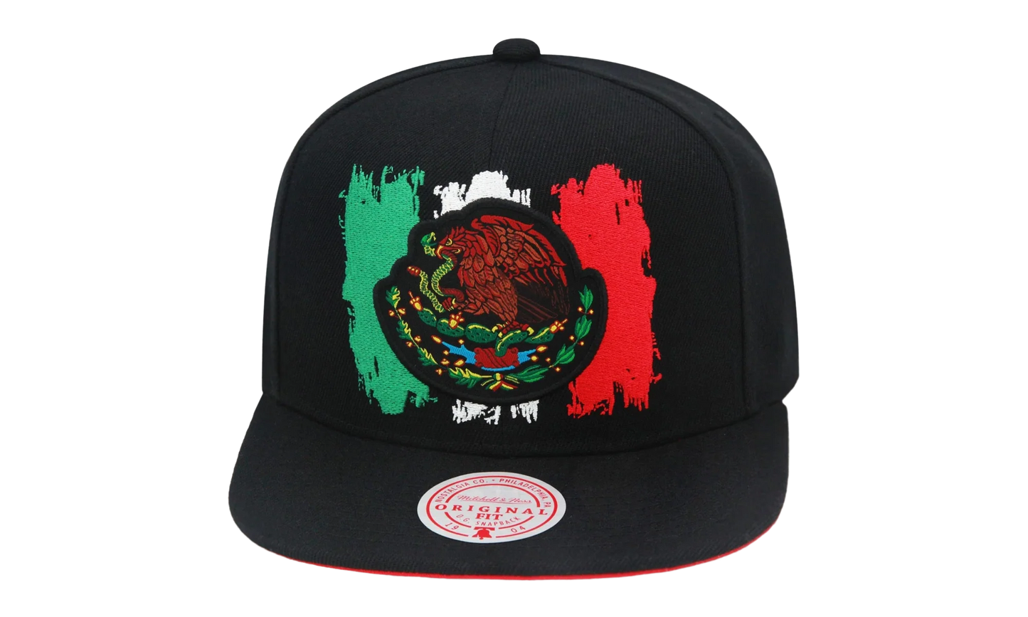Branded Eagle Snapback Cap "Mexican Flag - Black" 6HSSTD17413 MNNBLCK