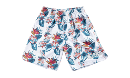 NBA Floral Mesh Shorts "Boston Celtics - White" SHORMG18023 BCEPTWH1