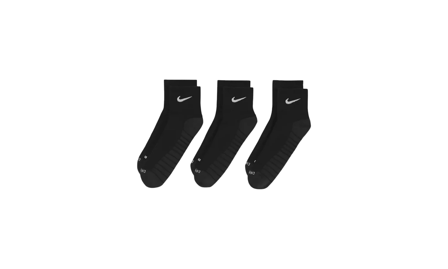 Everyday Max Cushioned Training Ankle Socks (3 Pairs) "Black / Anthracite / White" SX5549 010