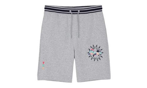 Shadyside Embroidered Sweatshort "Heather Grey" 9DE928A3