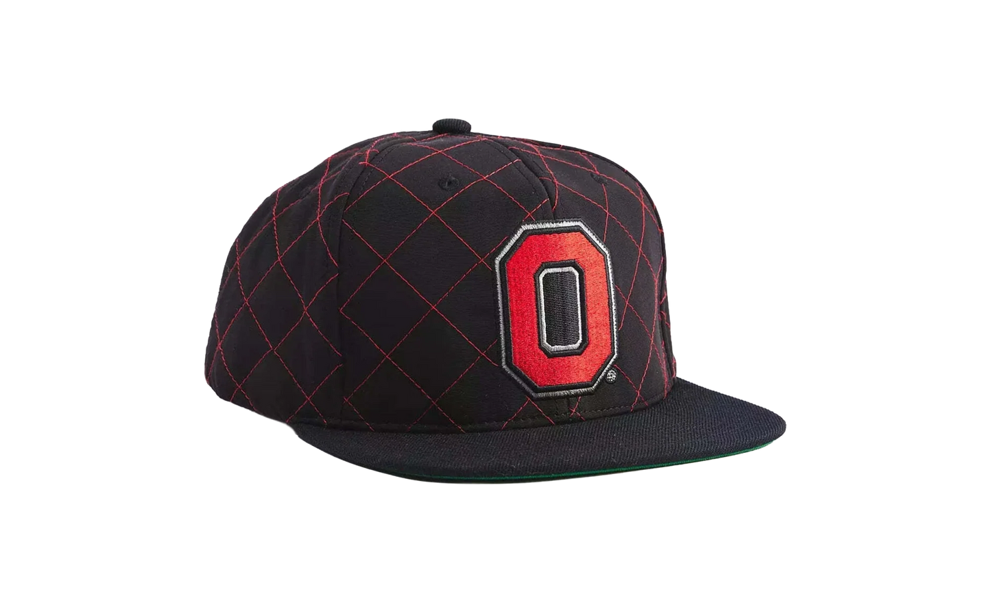 NCAA Quilted Taslan Snapback "Ohio State Buckeyes - Black" HHSS3170 OSTYYPPPBLCK