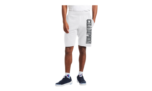 C-Life 10" Reverse Weave Cutoff 3-D Logo Shorts "White" 89597 586528 100