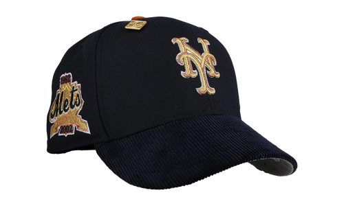 59FIFTY New York Mets 40th Anniversary Fitted Hat "Black / Navy Corduroy" NE415