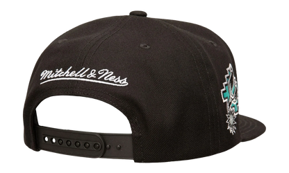 NBA Hardwood Classics Double Up Snapback Cap "San Antonio Spurs - Black" HS9644 SASBLCK