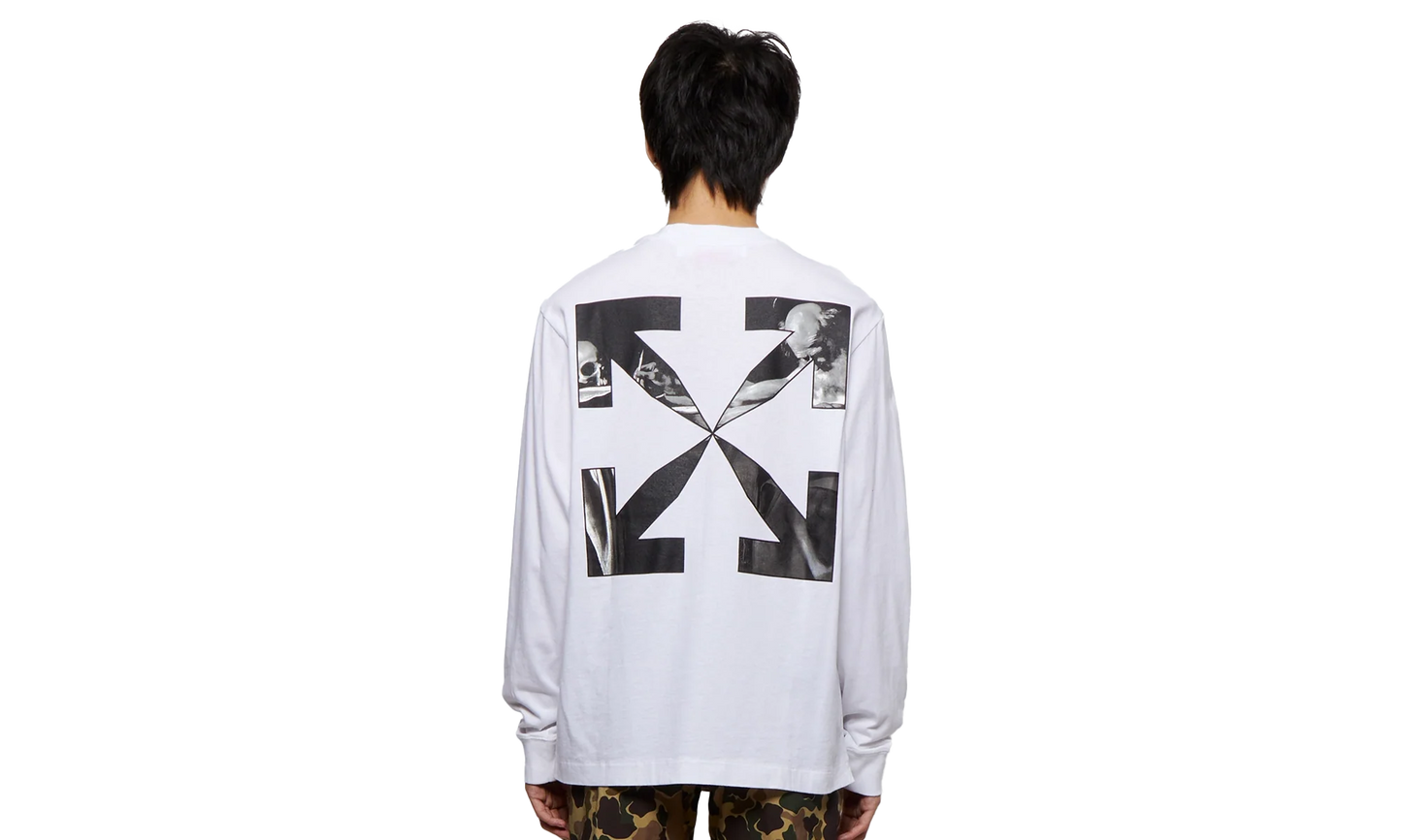 Caravag Arrow Skate Long-Sleeve Tee "White" OMAB064C99JER0030110