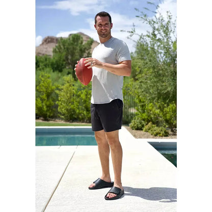 Unisex Ooahh Sports Flex Sandals in Black Matte