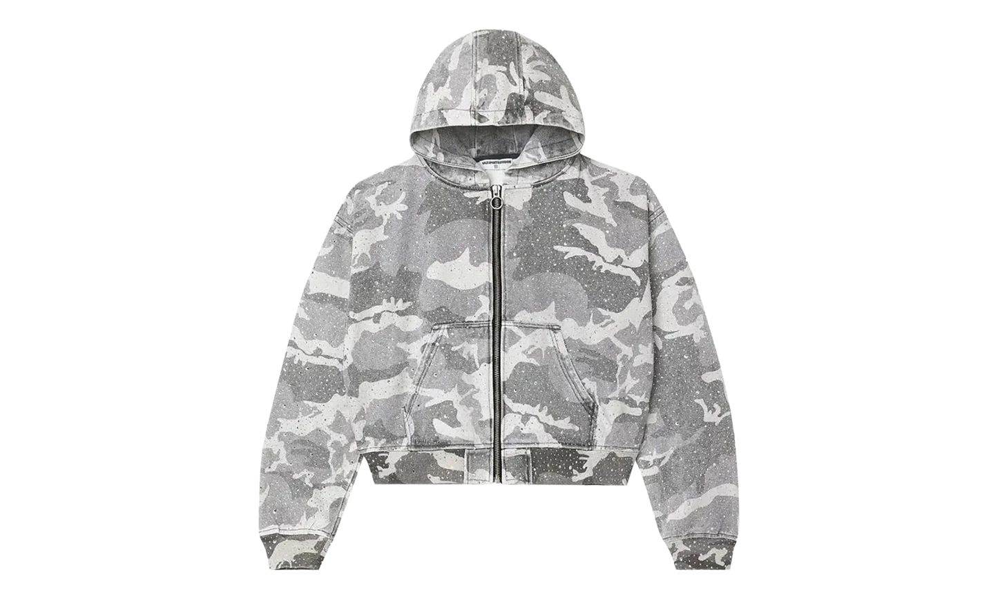 Winter Crystal Camo Work Jacket "Washed White Camo" VAL166