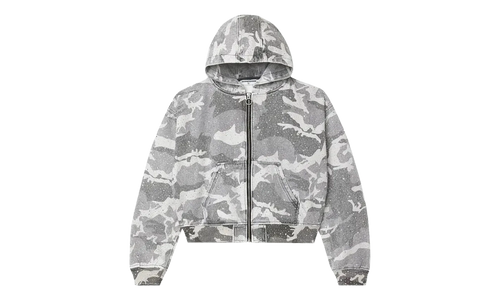Winter Crystal Camo Work Jacket "Washed White Camo" VAL166