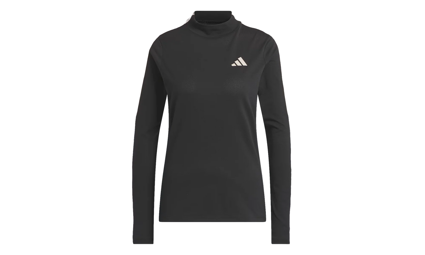 Made With Nature Mock Neck Tee WMNS "Black" IK4384