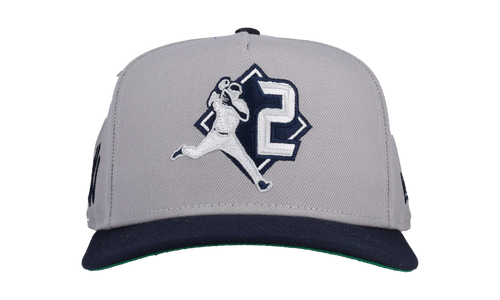 9FIFTY New York Yankees Derek Jeter 2 A Frame Snapback Hat "Grey / Navy" NE281