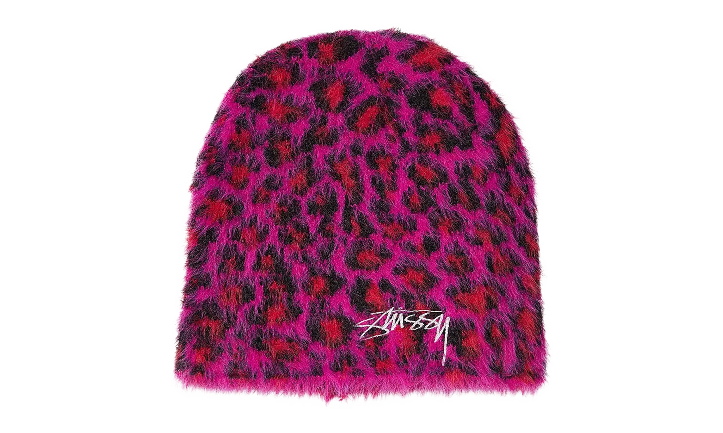 Leopard Skullcap Beanie "Pink" STUS409