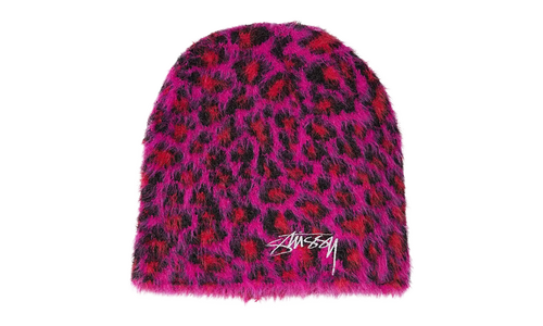 Leopard Skullcap Beanie "Pink" STUS409