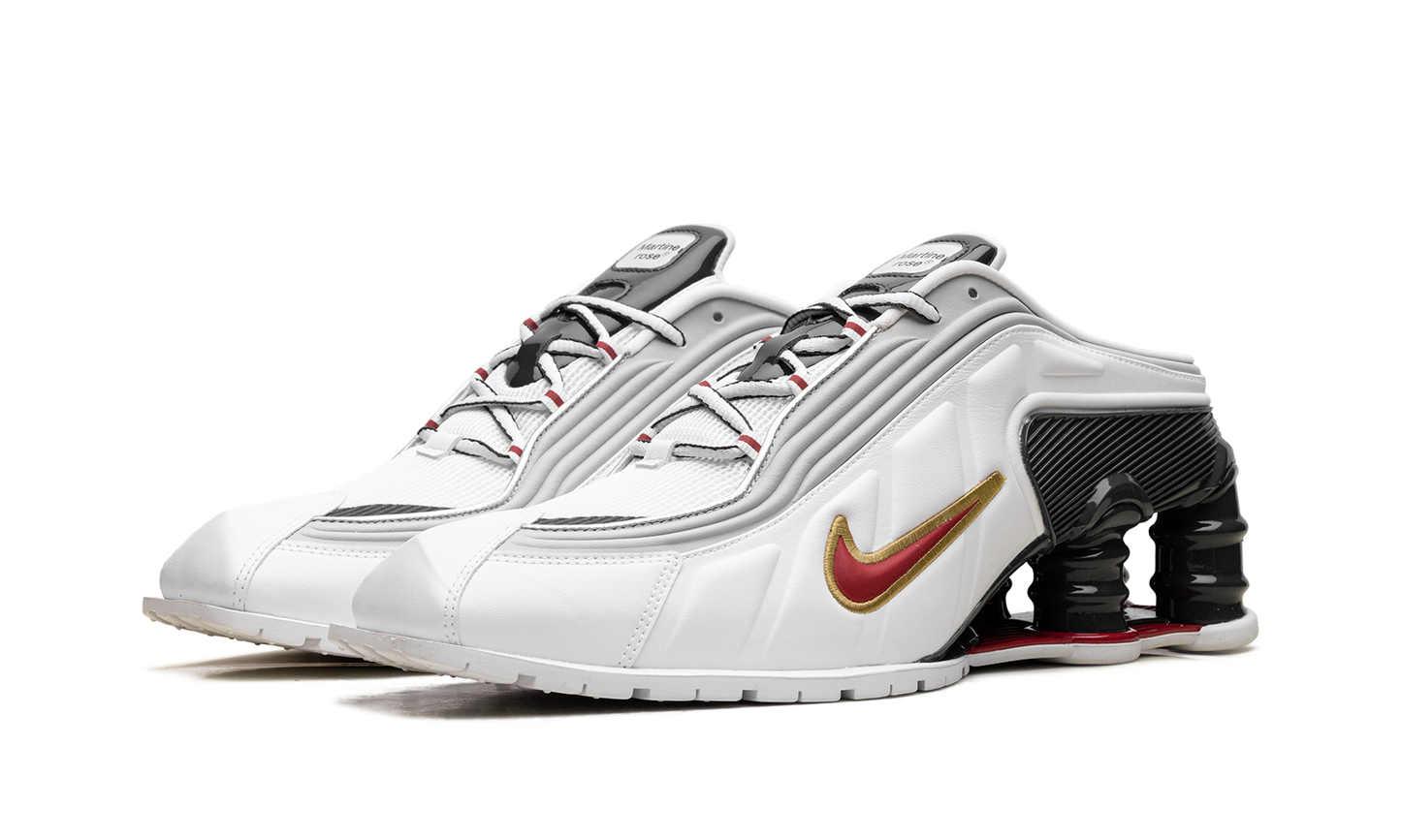 Shox MR4 Mule"Martine Rose Metallic Platinum Varsity Red" IM5420 100