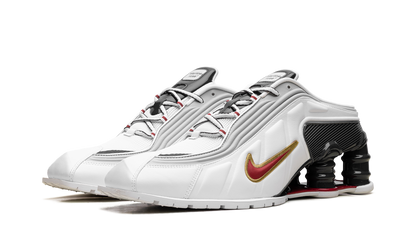 Shox MR4 Mule"Martine Rose Metallic Platinum Varsity Red" IM5420 100