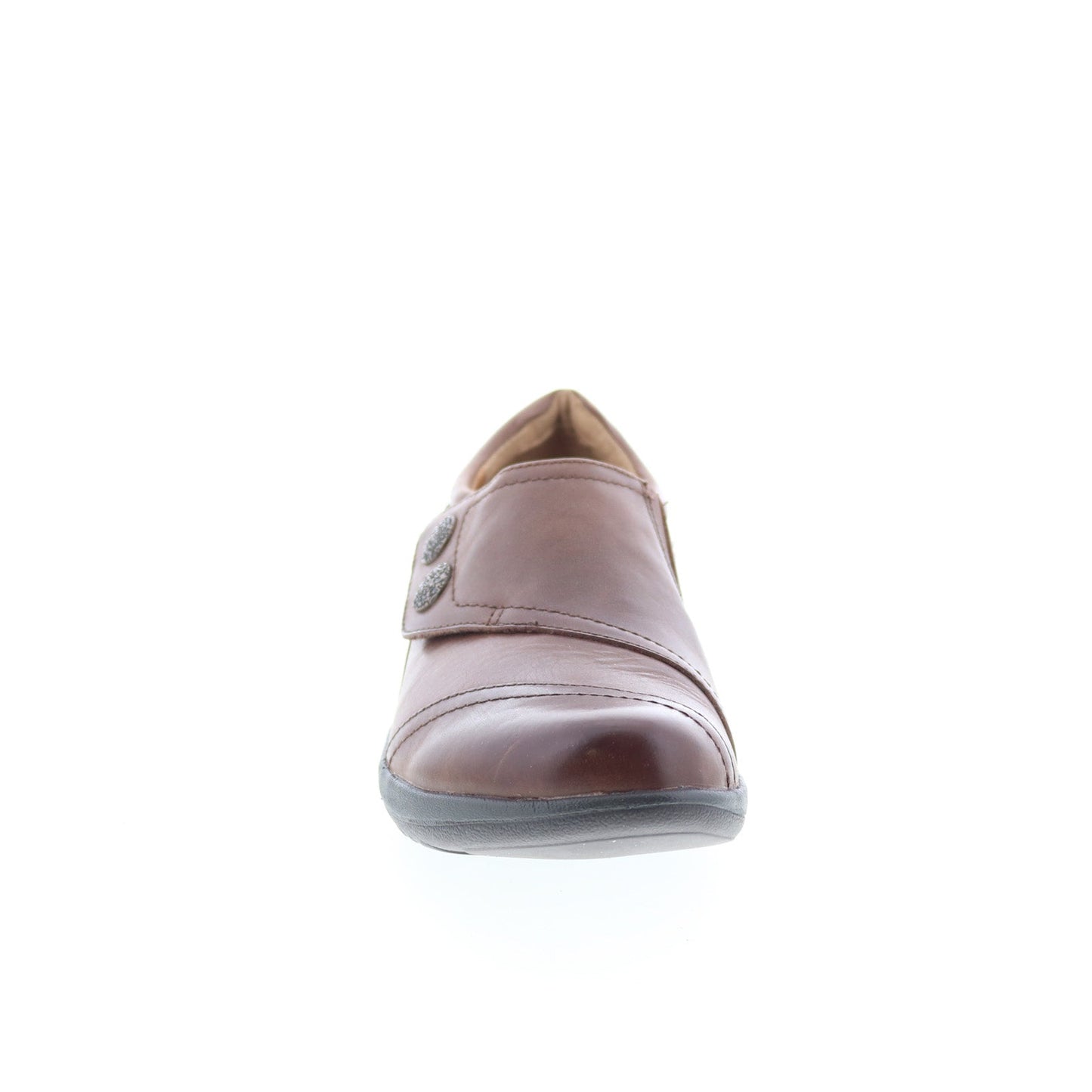 Aetrex Karina DM502 Womens Brown Wide Loafer Flats Shoes