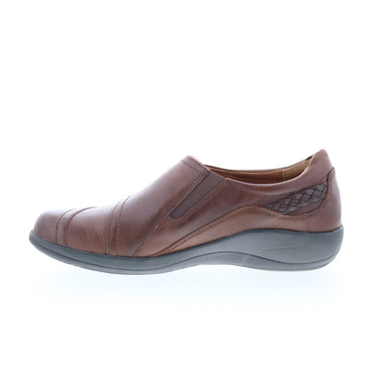 Aetrex Karina DM502 Womens Brown Wide Loafer Flats Shoes