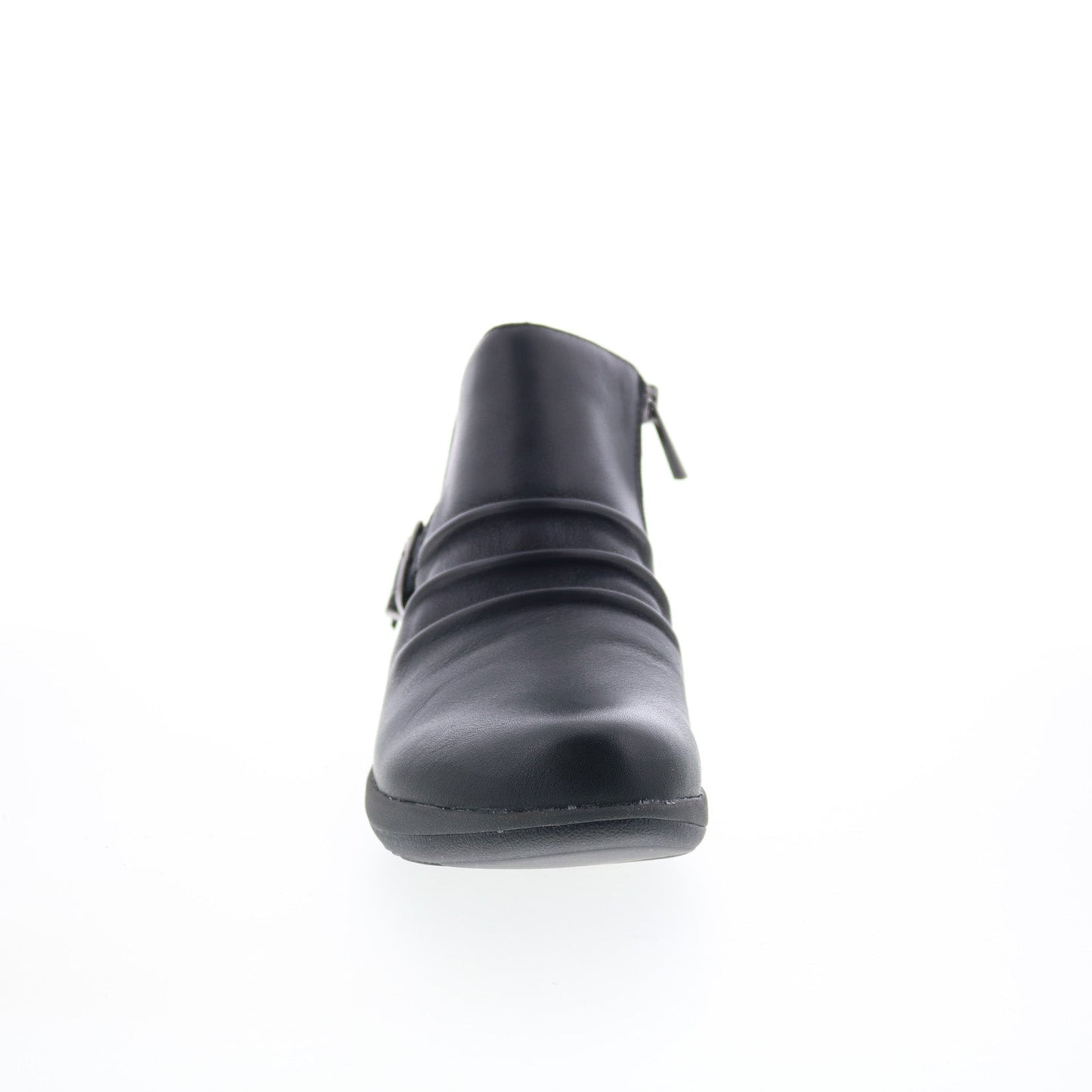 Aetrex Luna DM700W Womens Black Leather Zipper Casual Dress Boots