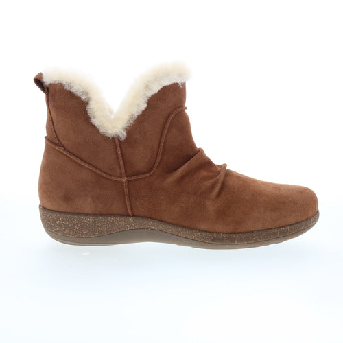 Aetrex Remi DM752 Womens Brown Suede Lace Up Casual Dress Boots