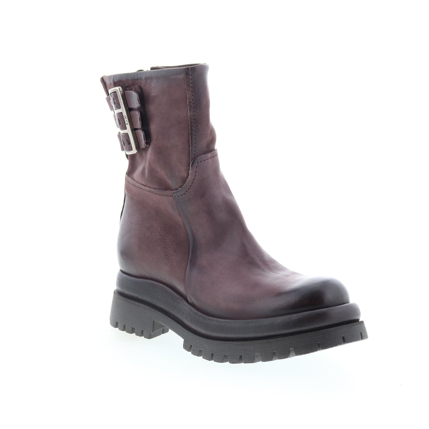 Doran Womens Brown Leather Zipper Casual Dress Boots