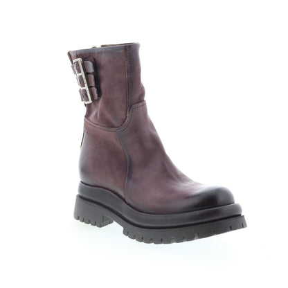 Doran Womens Brown Leather Zipper Casual Dress Boots