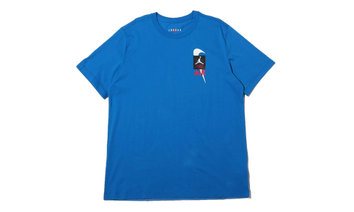 Air Jordan Legacy AJ4 Short Sleeve Tee "Blue" CQ8297 460