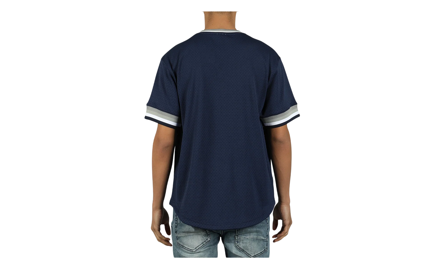 MLB Mesh V-Neck Tee "New York Yankees - Navy" MSPOAJ18001 NYYNAVY1