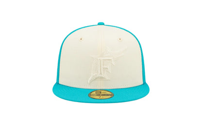 59Fifty MLB Florida Marlins Tonal 2-Tone Fitted Hat "Teal" 60243587