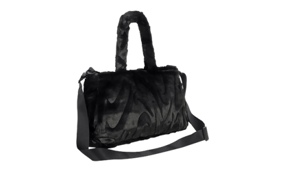 Sportswear Faux Fur Tote (10L) "Black / Black / Metallic Silver" FZ1323 010