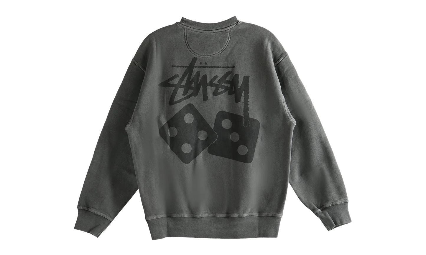 Dice Pig Dyed Crew Sweatshirt "BLACK" 1915077 BLAC