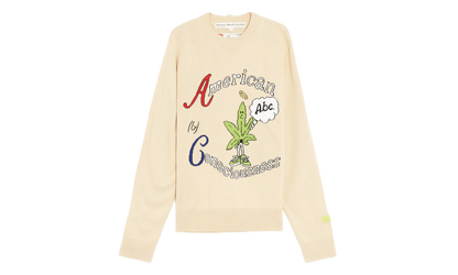 American Consciousness Crewneck Sweater "Natural White" ABCFW23ACCS NATU