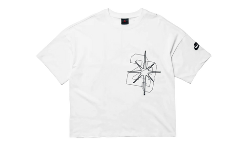 Jordan Black Cat Star Short Sleeve T-Shirt "White" IQ5977 100