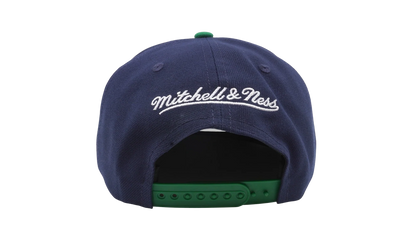 NBA Hardwood Classics Logo Bill Snapback Cap "Dallas Mavericks - Blue / Green" HHSS4528 DMAYYPPPBLGN
