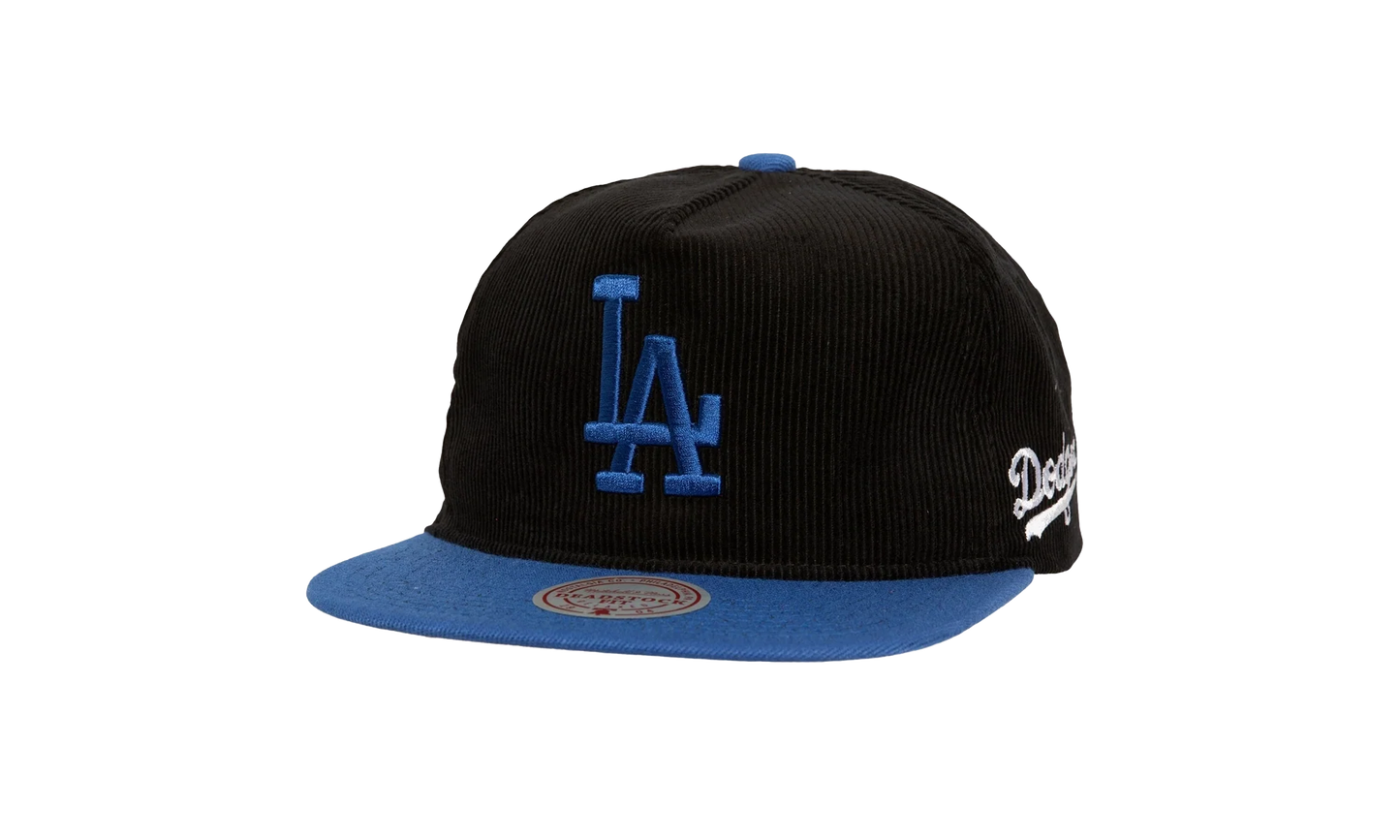 MLB Double Cord Deadstock Snapback Cap "Los Angeles Dodgers - Black" HM10166 LADBLCK