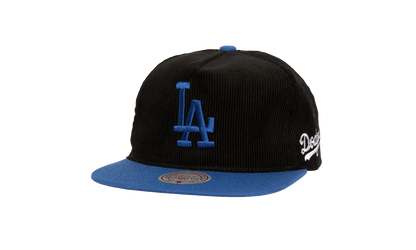 MLB Double Cord Deadstock Snapback Cap "Los Angeles Dodgers - Black" HM10166 LADBLCK