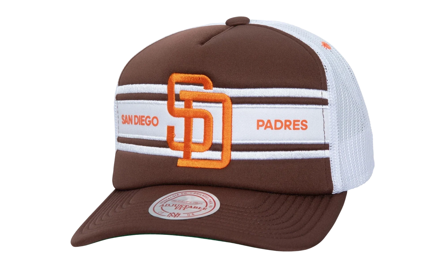 MLB Cooperstown Sideline Trucker Cap "San Diego Padres - Brown" HT8669 SDPBROW