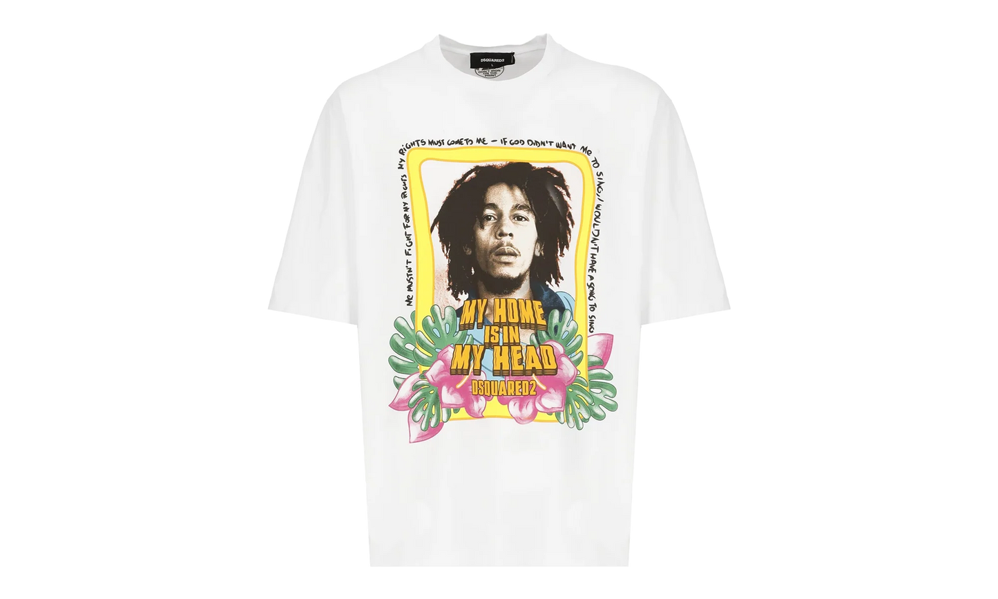 Bob Marley Skater T-Shirt "White" S71GD1270S22427100