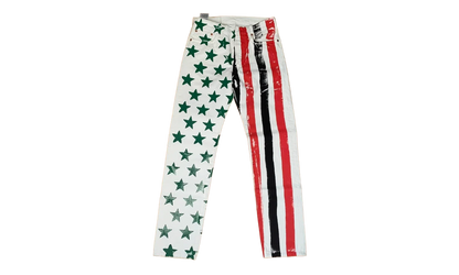 Cactus Plant Flea Market 4th of July Denim Jeans "White" DT320