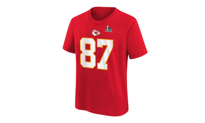 Kansas City Chiefs Super Bowl LIX GS "Travis Kelce Name & Number T‑Shirt" 9Z1B7NFPRECHIK