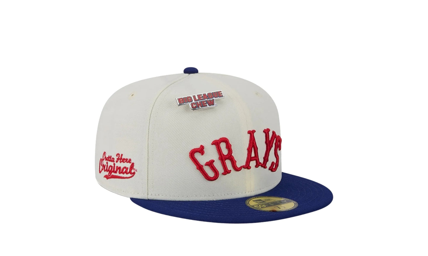 Chew Homestead Grays Negro League 59FIFTY Fitted Hat "Big League" 60506978